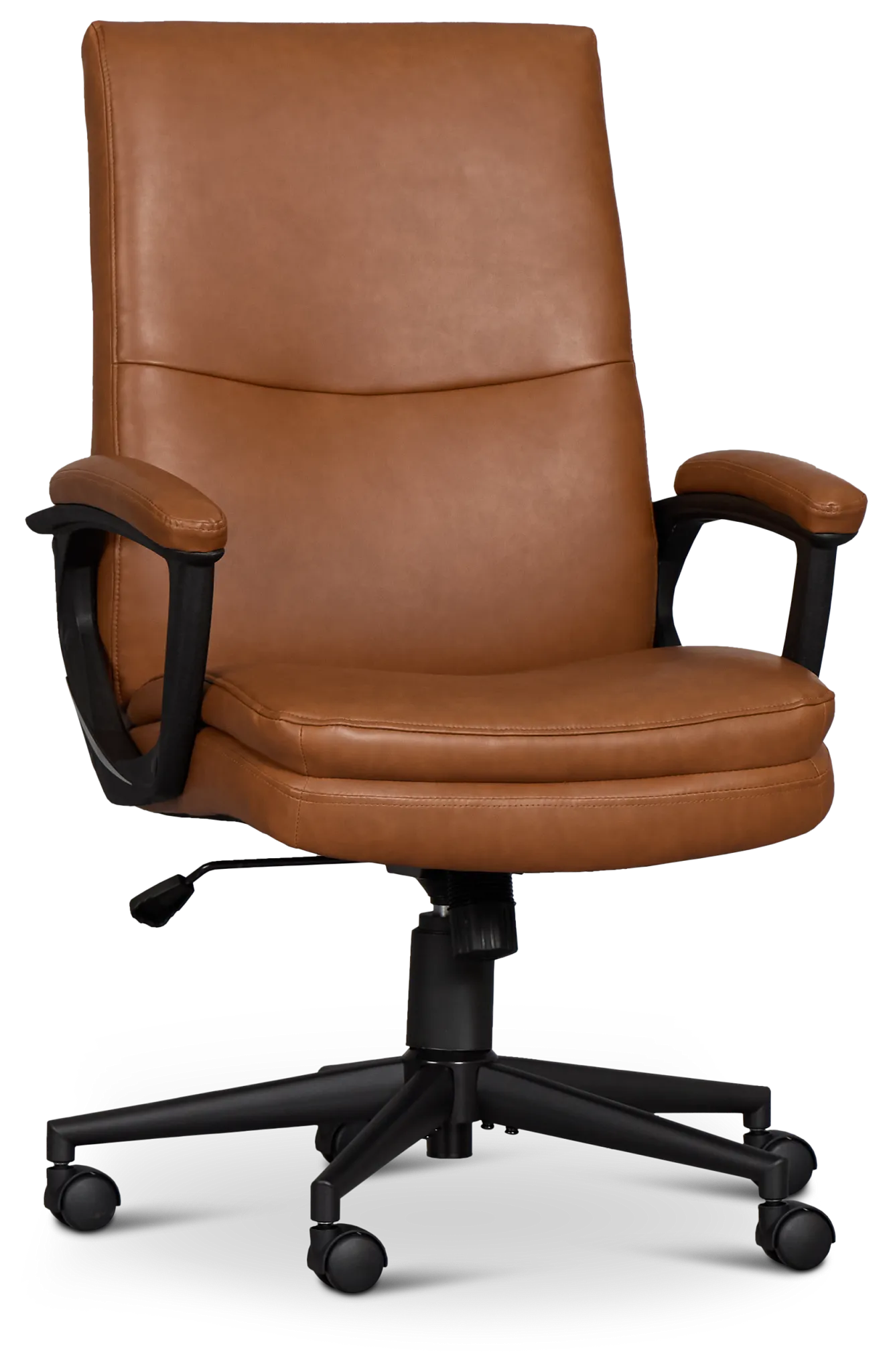 Krista Medium Brown Upholstered Desk Chair