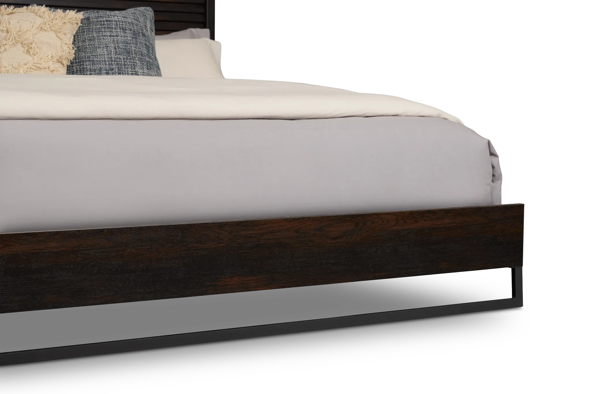 Perry Dark Tone Panel Bed