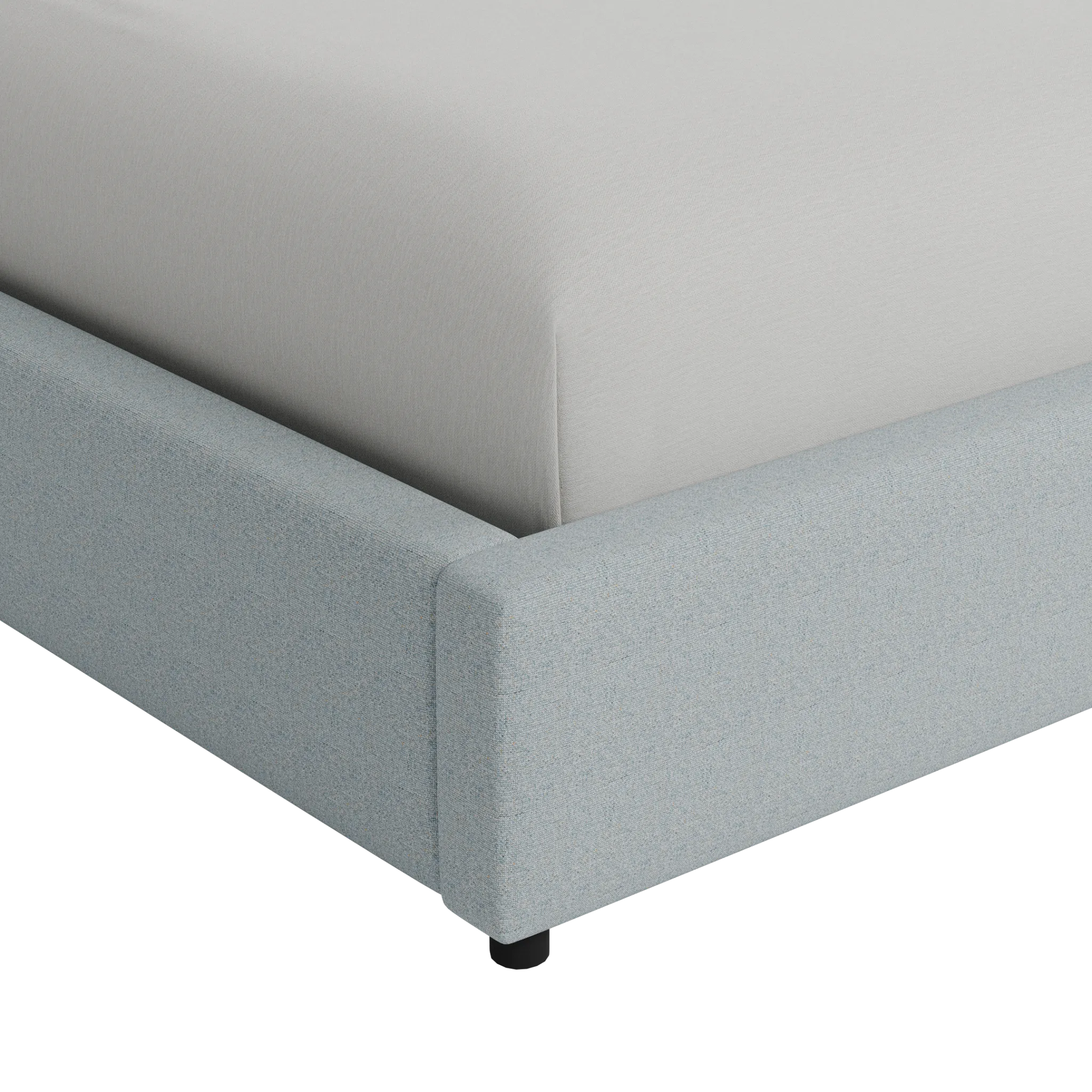 Grayton Natural Beauty Light Blue 44" Upholstered Platform Bed