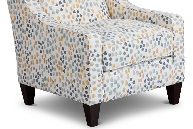 Pfeiffer Yellow Fabric Accent Chair