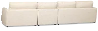 Maxwell Light Gray Fabric Small Right Chaise Sectional