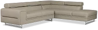 Drew Gray Micro Right Chaise Sectional
