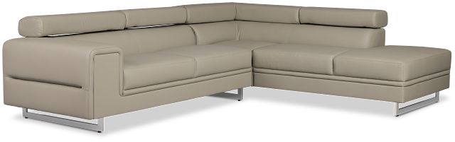 Drew Gray Micro Right Chaise Sectional