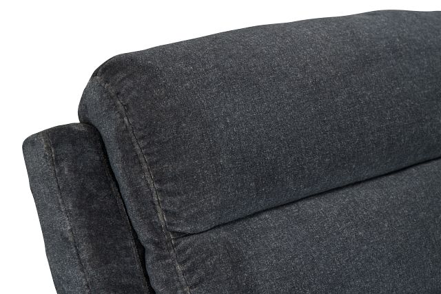 Orion Dark Gray Fabric Medium Triple Power 2-arm Sectional