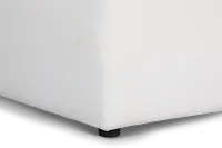 Destin Elite Ivory Fabric Armless Chair