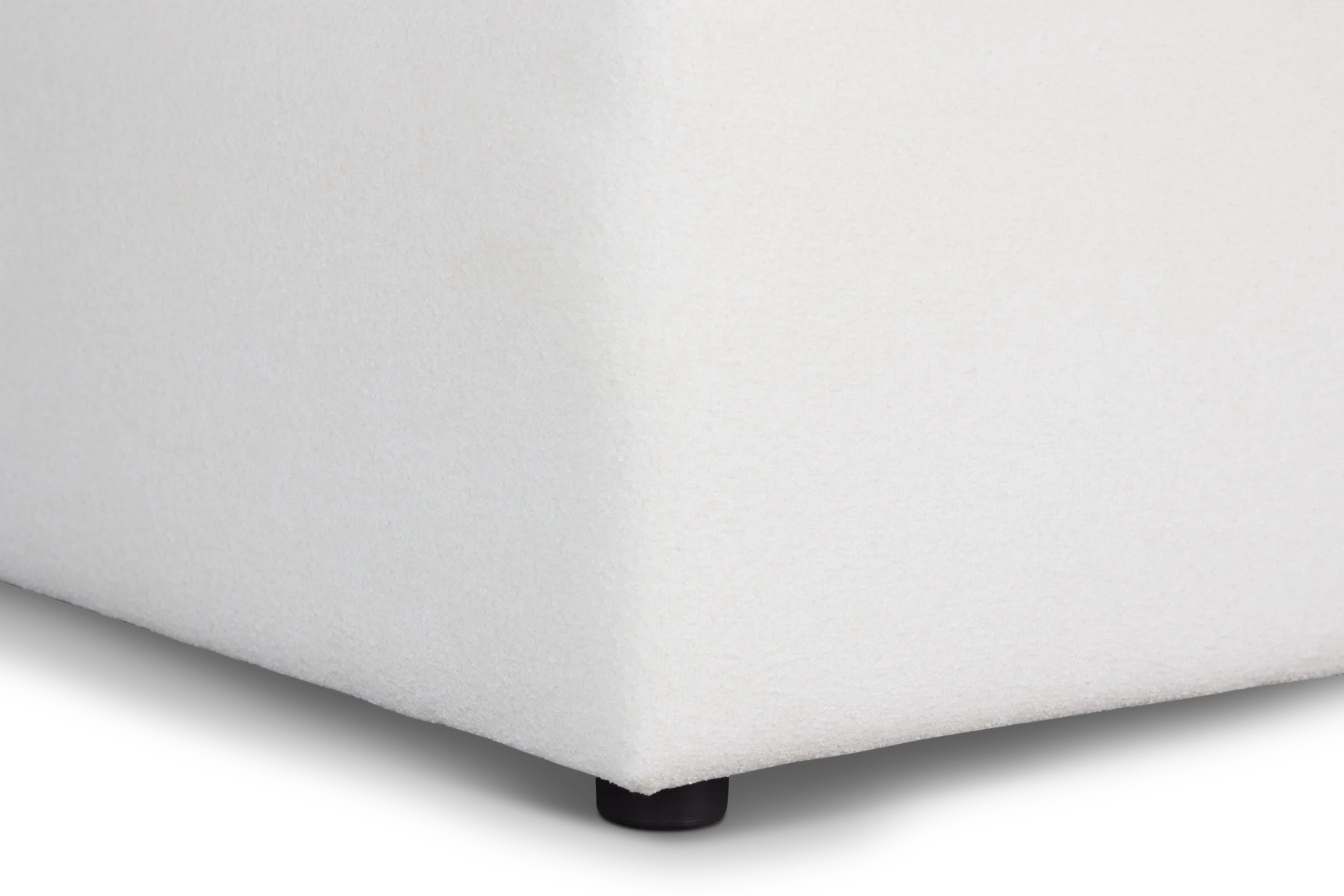 Destin Elite Ivory Fabric Armless Chair