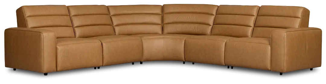 Sawyer Light Brown Micro Small Dual Power Reclining Two-arm Sectional Sawyer Light Brown Micro Small Dual Power Reclining Two-arm Sectional