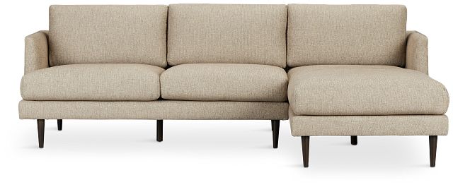 Easton Brown Fabric Right Chaise Sectional