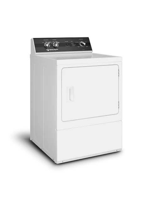 Speed Queen 3004 Series White Front Load Gas Dryer