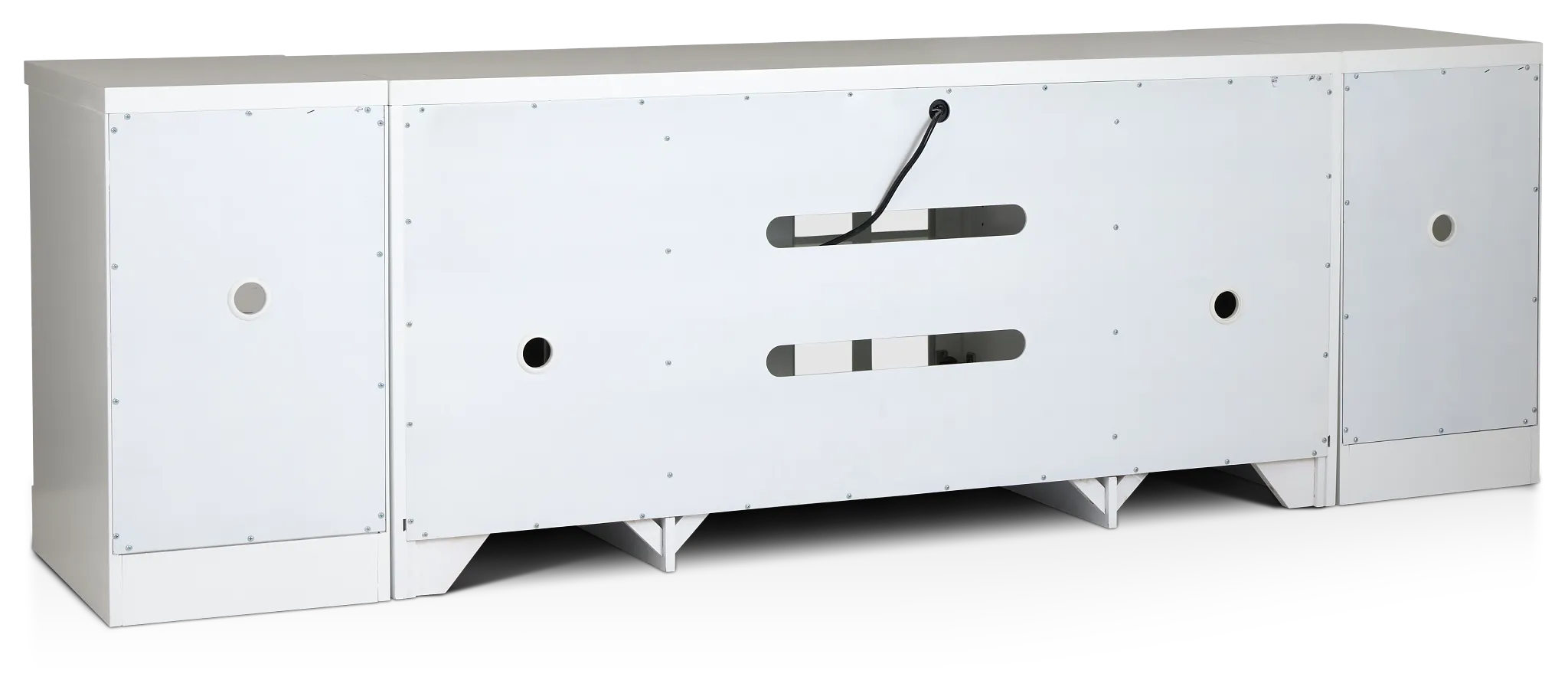 Newport White 96" Tv Stand