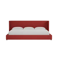 Captiva Elite Red 48" Upholstered Shelter Bed