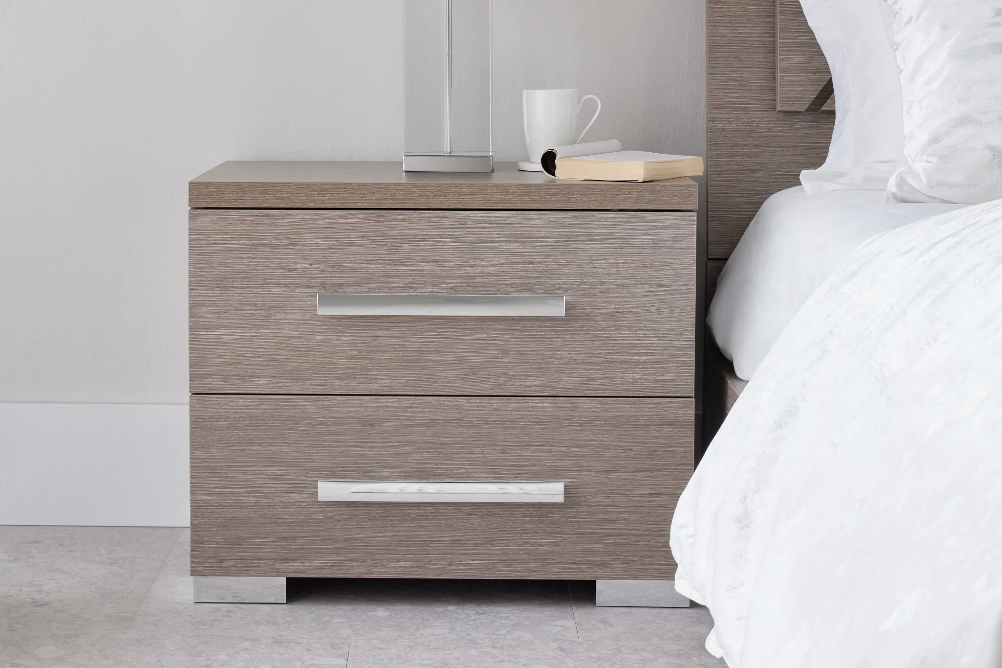 Lucca Gray Nightstand