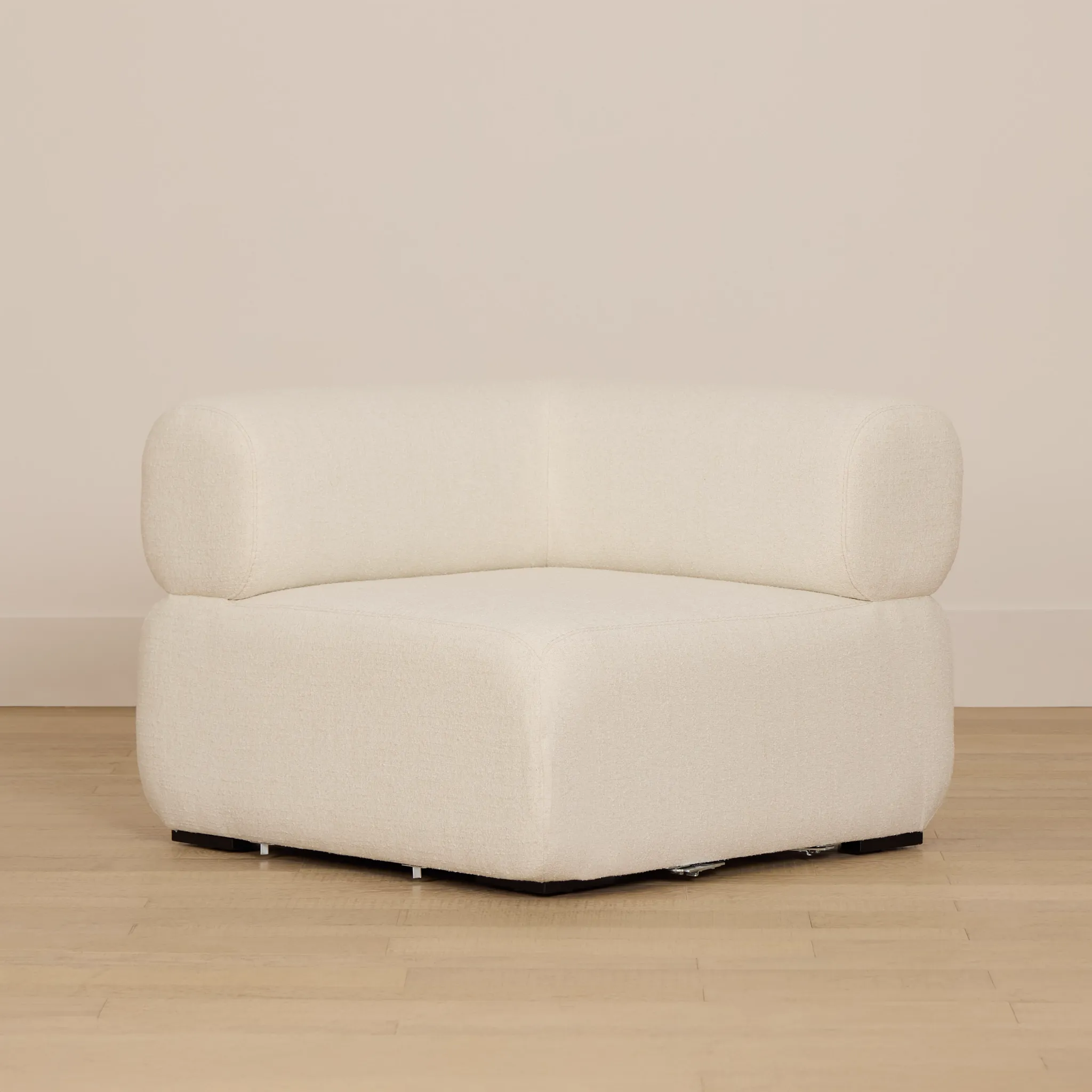 Celeste Light Beige Fabric Wedge