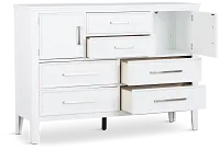 Seabrook Large White Door Dresser