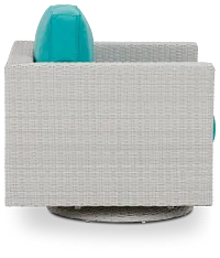 Biscayne Dark Teal Swivel Chair