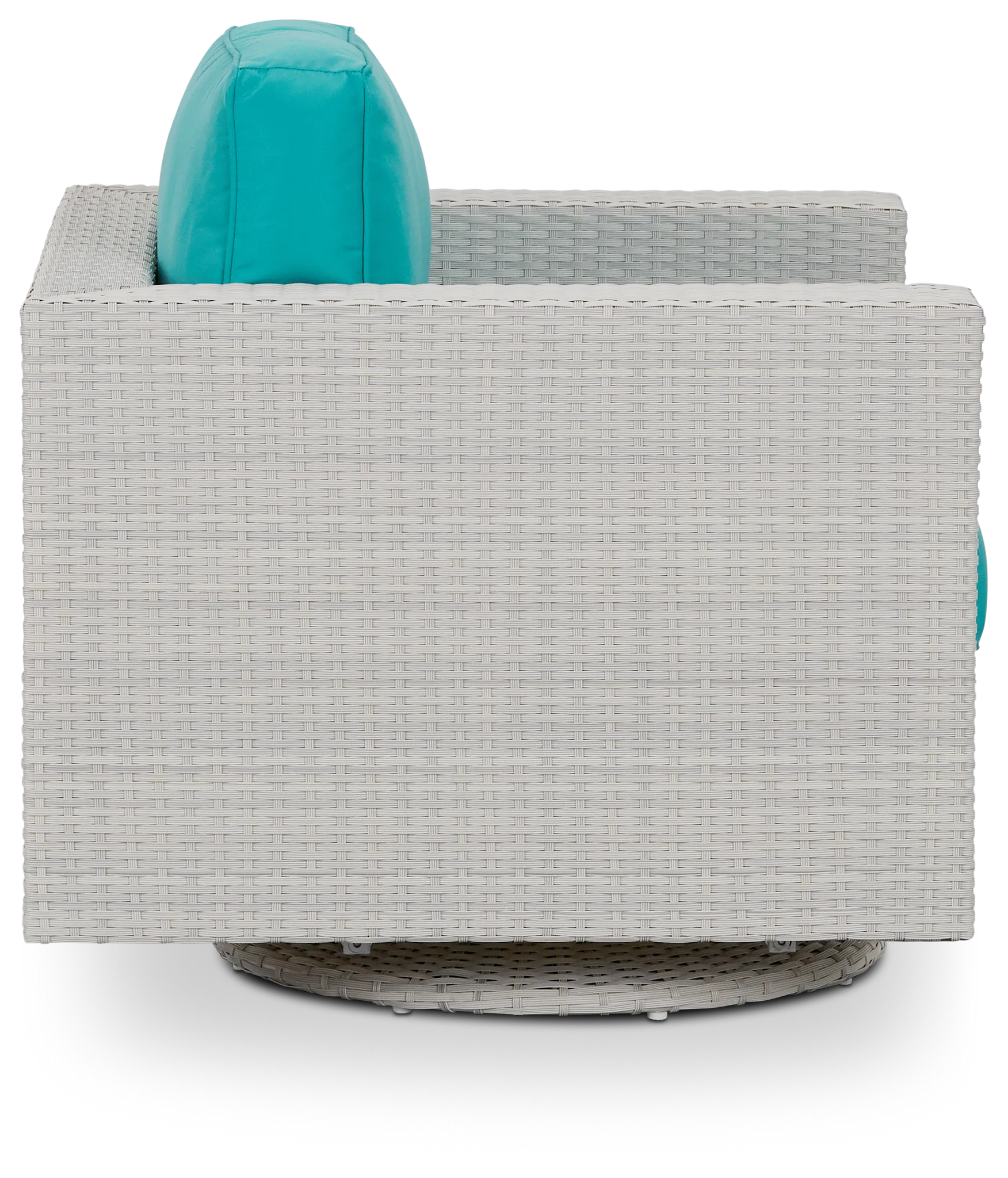 Biscayne Dark Teal Swivel Chair