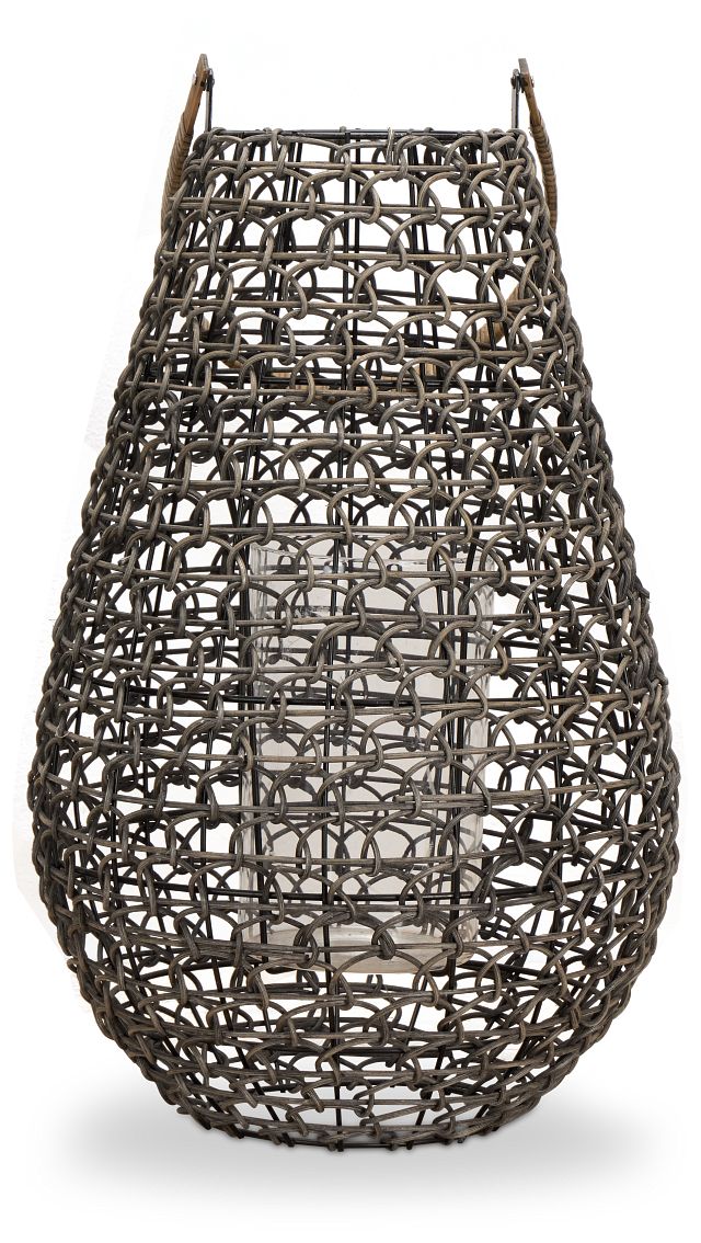 Brady Gray Large Lantern