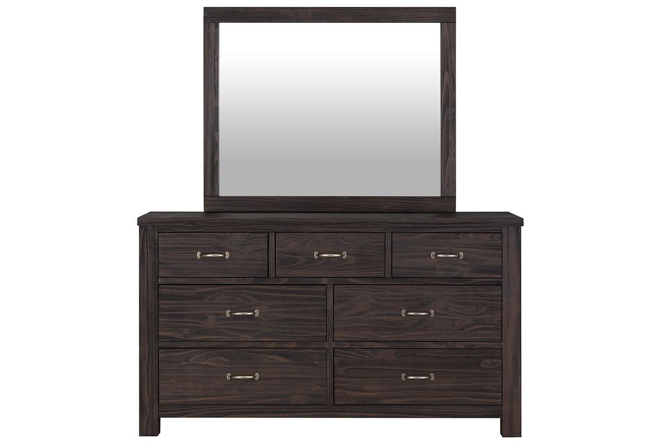 Highlands Dark Tone Dresser & Mirror