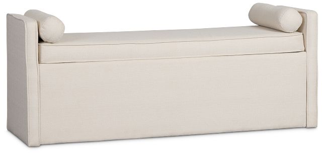 Southlake Beige Upholstered Dining Bench