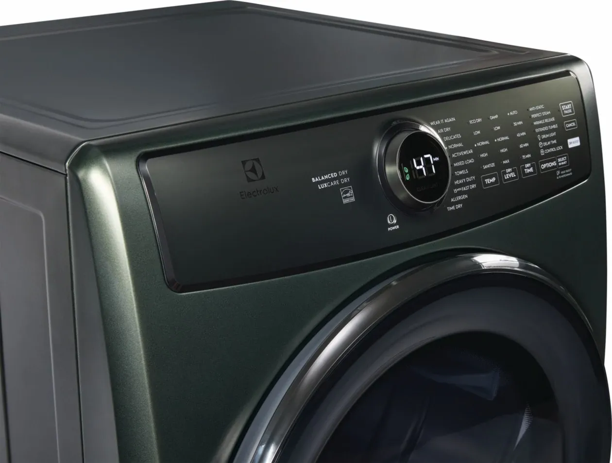 Electrolux 7738 Series Green Front Load Electric Dryer