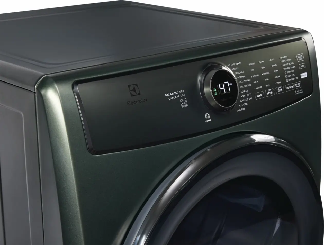Electrolux 7738 Series Green Front Load Electric Dryer Electrolux 7738 Series Green Front Load Electric Dryer