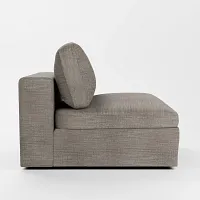 Destin Victory Gray Fabric Swivel Chair