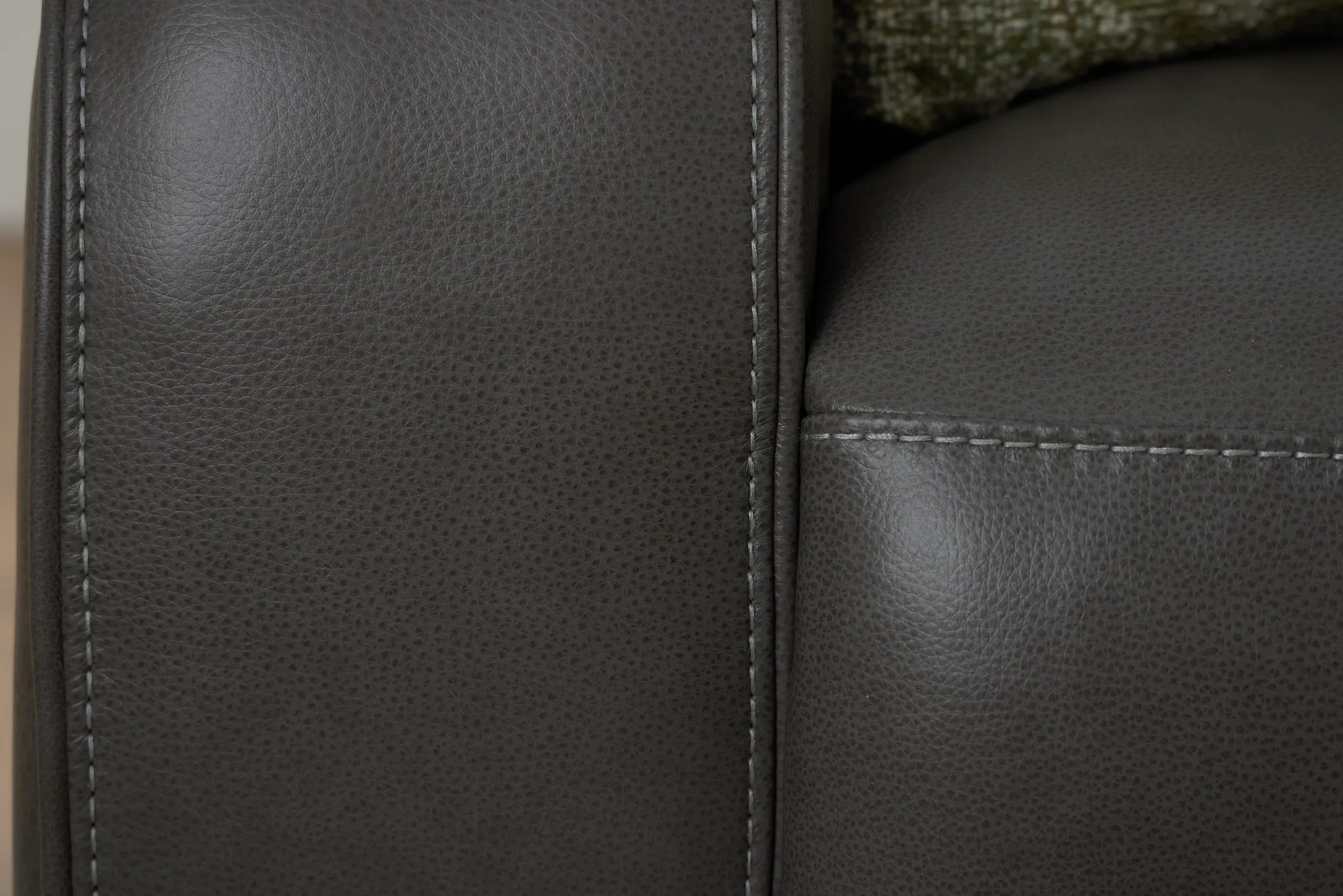 Jasper Gray Leather Power Reclining Sofa