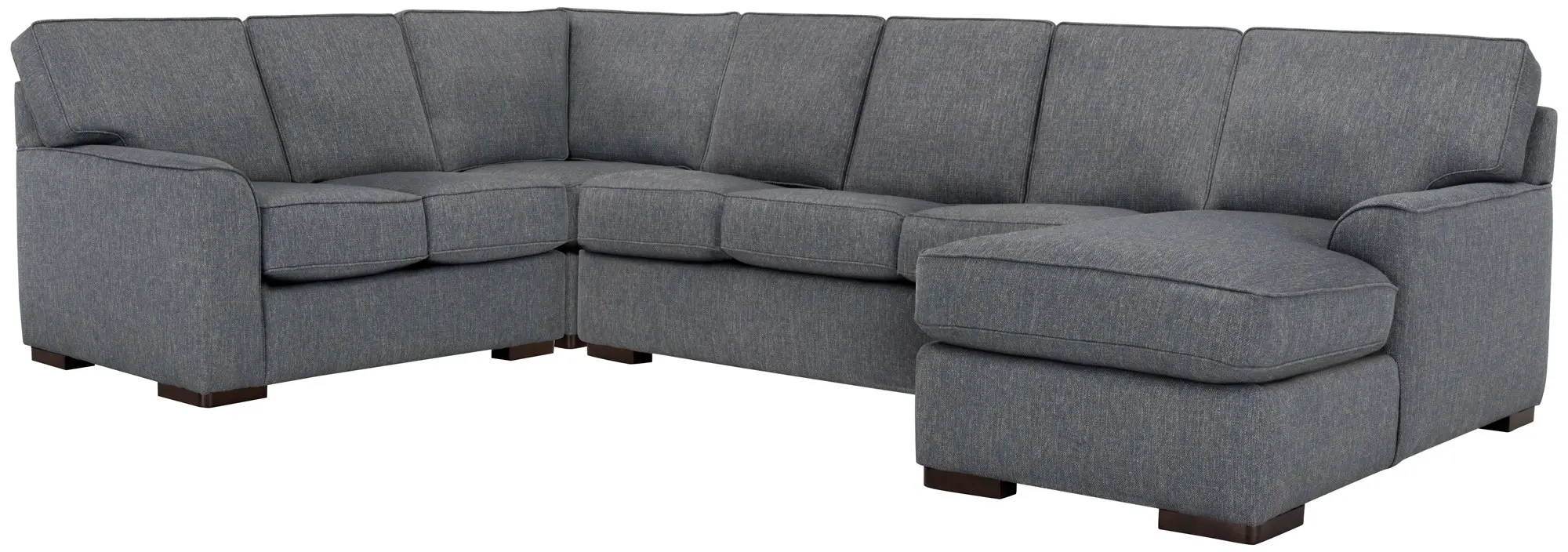 Austin Blue Fabric Right Chaise Innerspring Sleeper Sectional Austin Blue Fabric Right Chaise Innerspring Sleeper Sectional