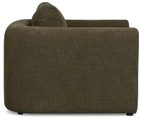 Alma Dark Green Fabric Chair