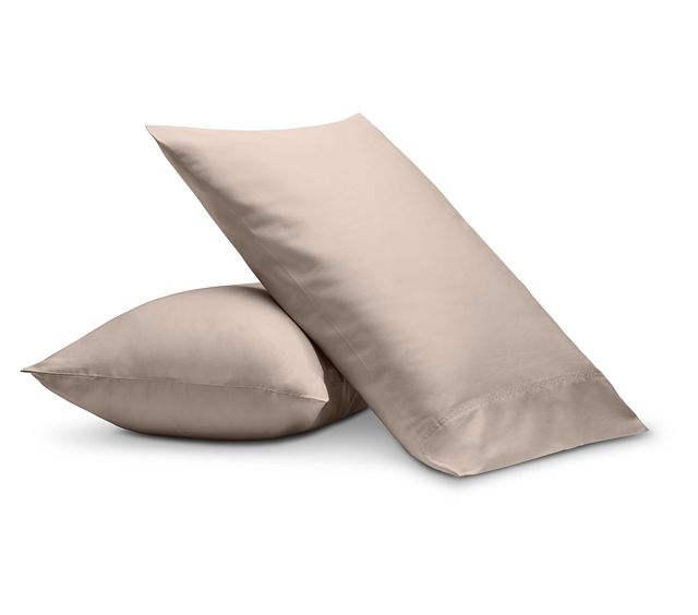 Rest & Renew Organic Cotton Pink 300 Thread Set Of 2 Pillowcases