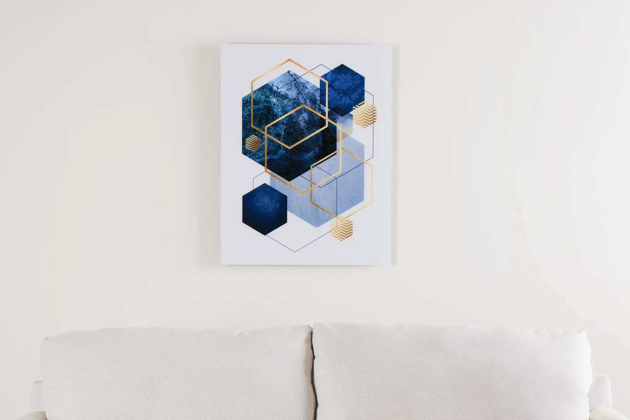Niloy Dark Blue Acrylic Wall Art Niloy Dark Blue Acrylic Wall Art