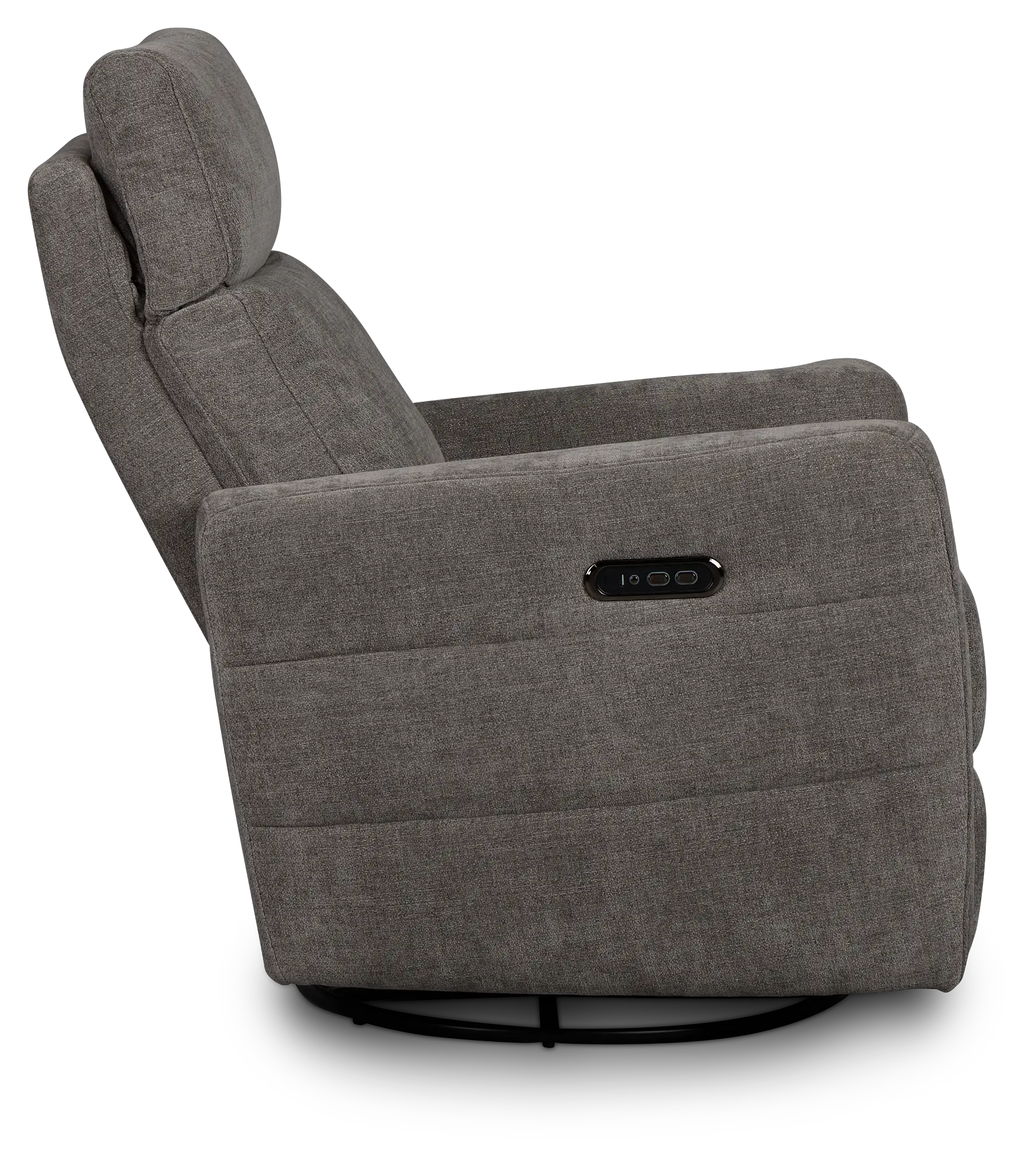 Rae Gray Fabric Power Swivel Glider Recliner Rae Gray Fabric Power Swivel Glider Recliner