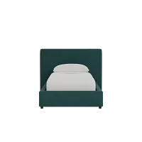 Grayton Joya Green 44" Upholstered Platform Bed