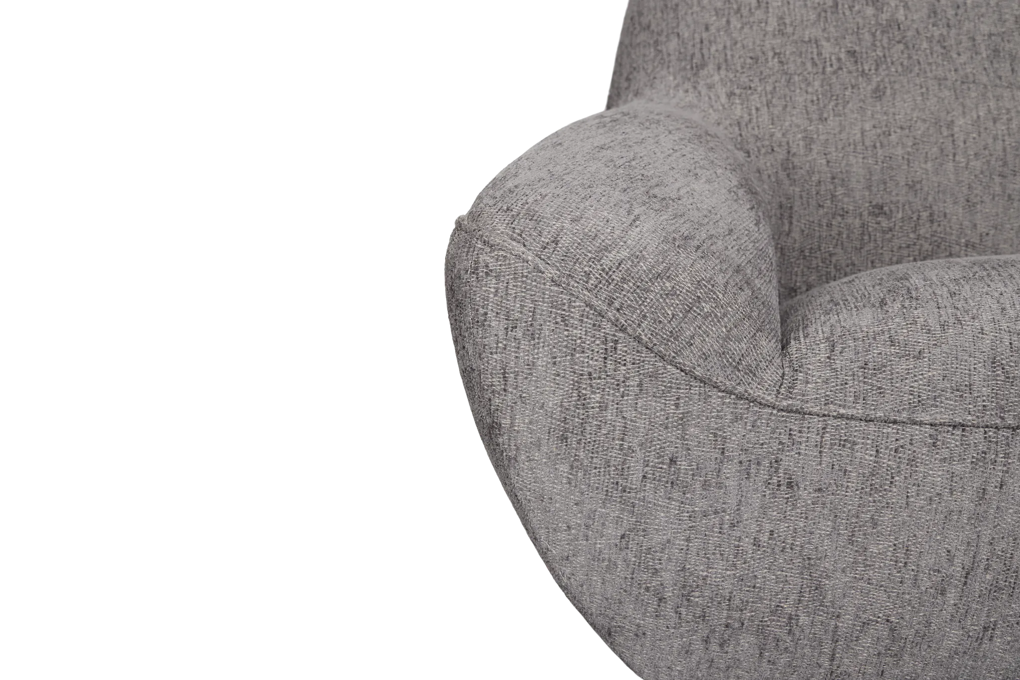 Zoey Dark Gray Fabric Loveseat