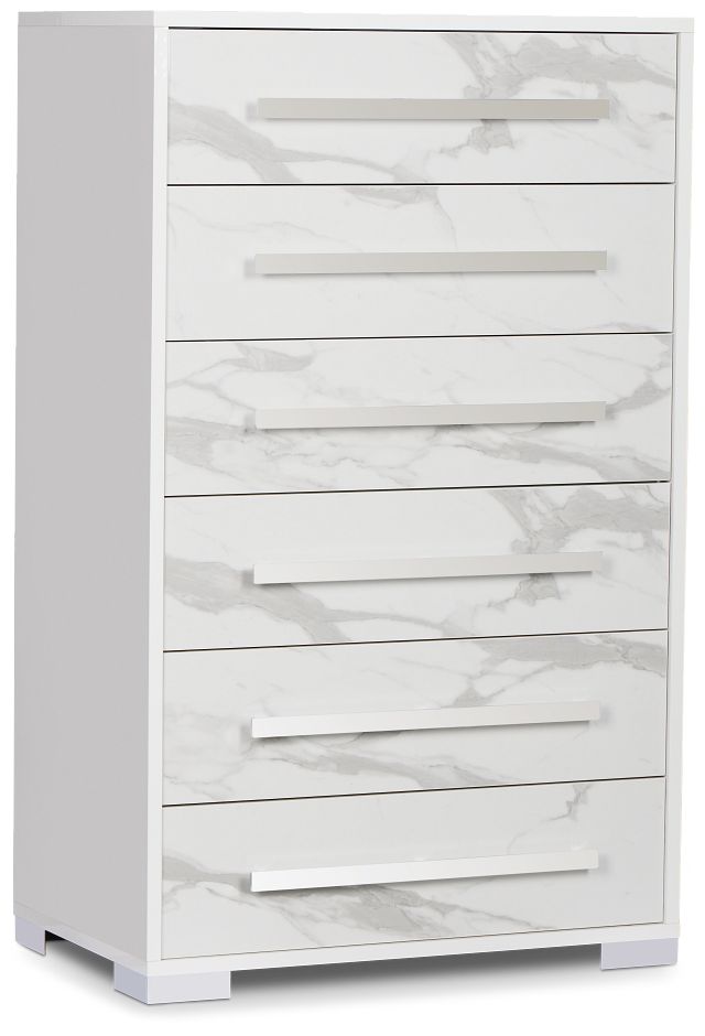 Modena White Drawer Chest