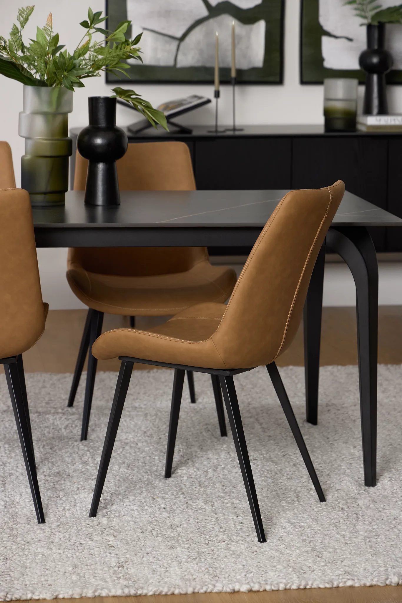 Sierra Brown Upholstered Side Chair