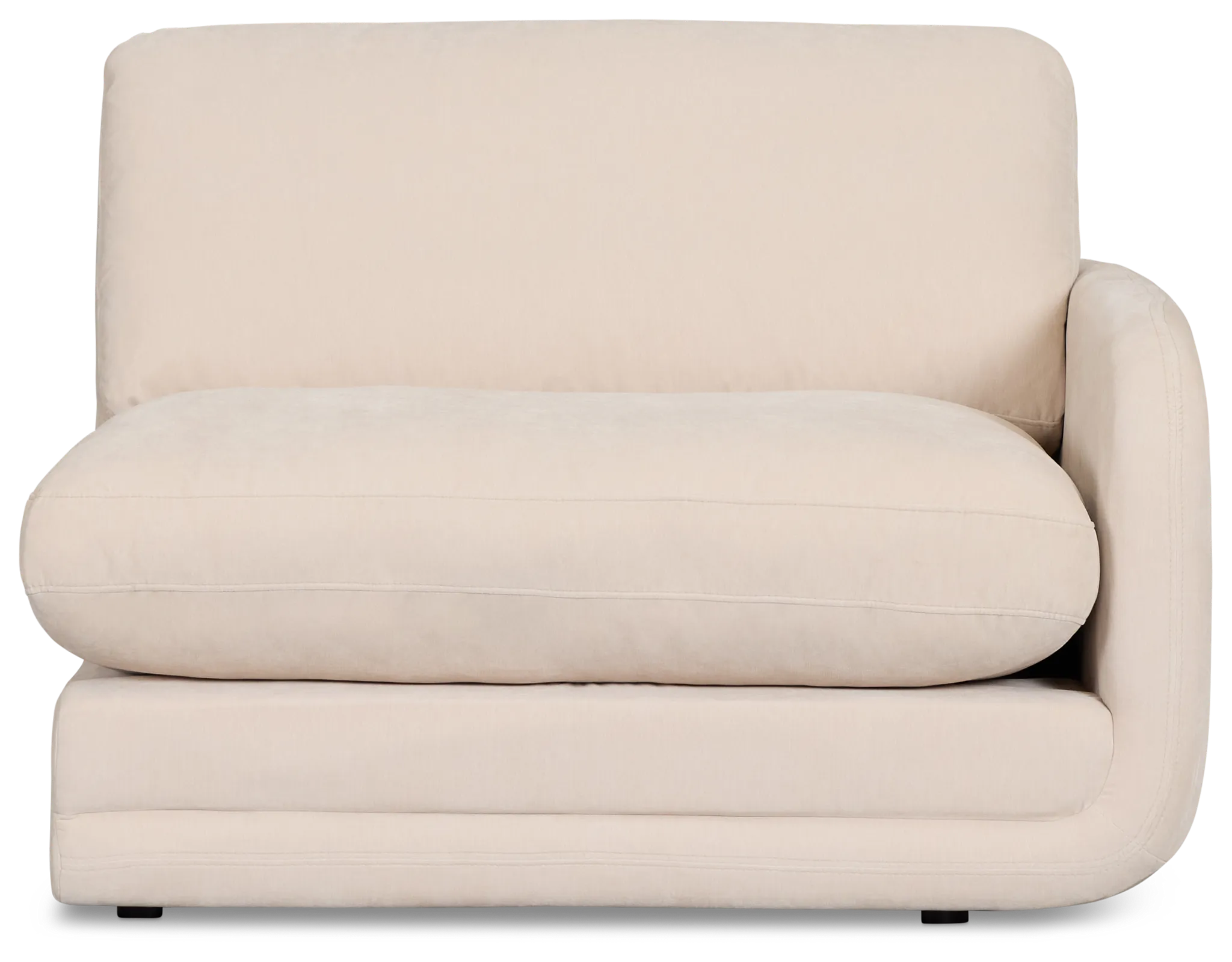 Jules Ivory Velvet Right Chair