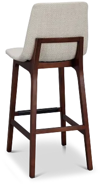 Hamilton Light Beige Fabric 30" Upholstered Barstool