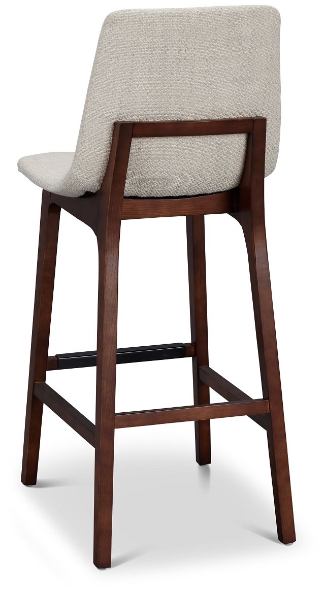 Hamilton Light Beige Fabric 30" Upholstered Barstool