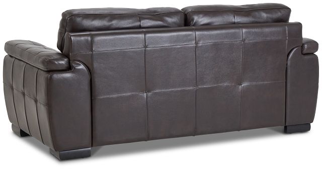 Braden Dark Brown Leather Loveseat