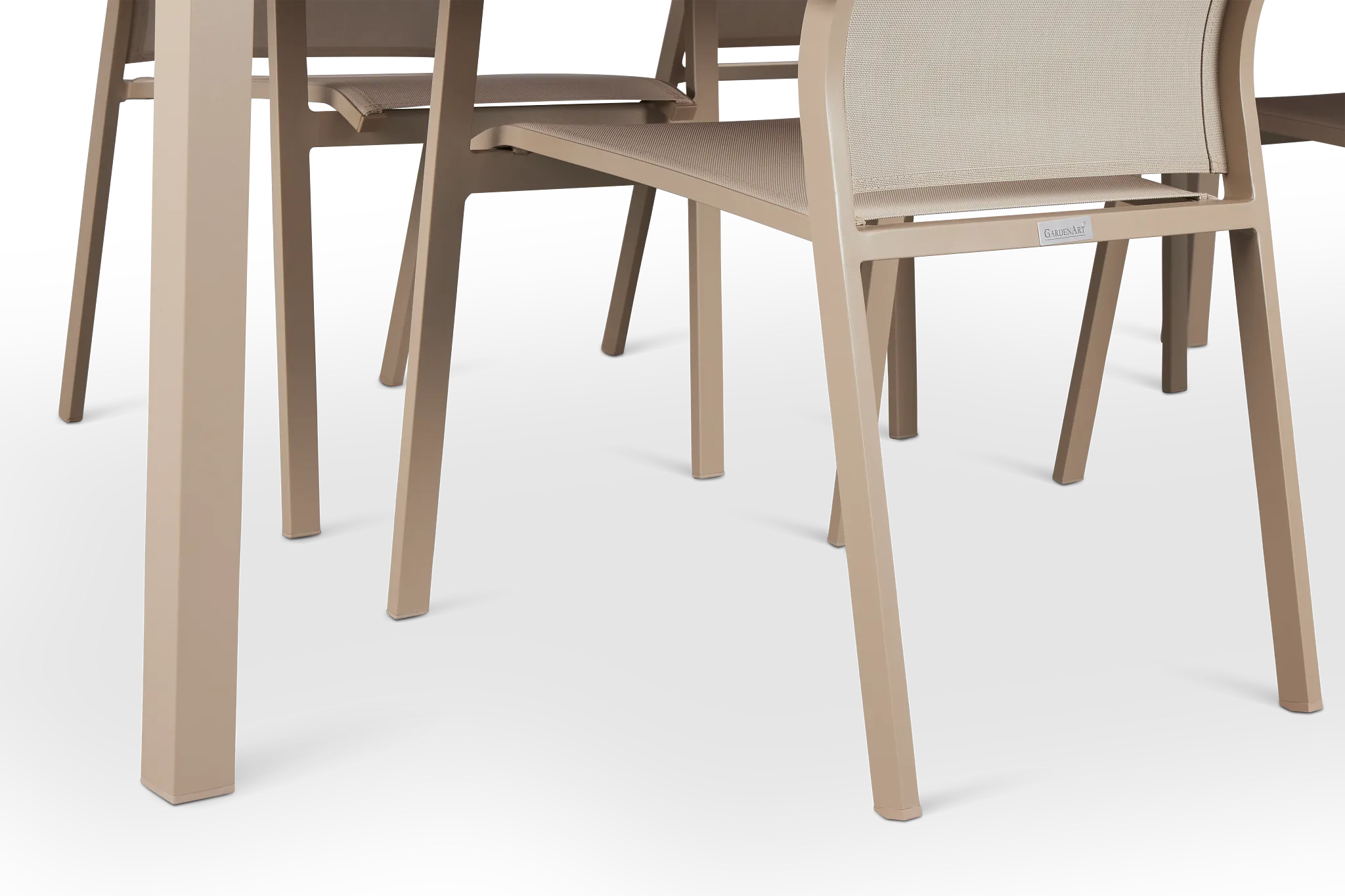 Lisbon Khaki 86" Rectangular Table & 4 Chairs