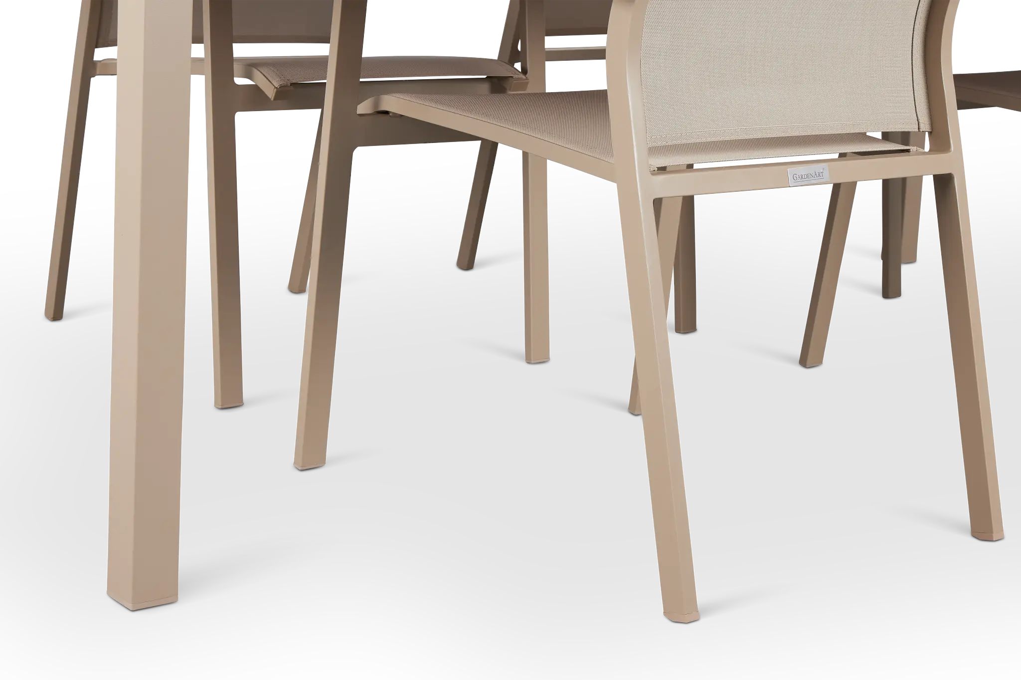 Lisbon Khaki 86" Rectangular Table & 4 Chairs Lisbon Khaki 86" Rectangular Table & 4 Chairs