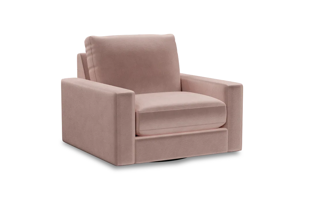 Edgewater Joya Light Pink Swivel Chair