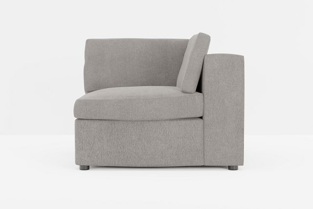 Destin Peyton Gray Fabric Corner Chair
