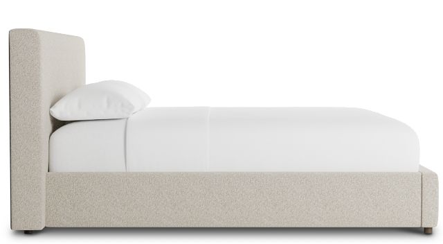Grayton Gellar Green 44" Upholstered Platform Bed