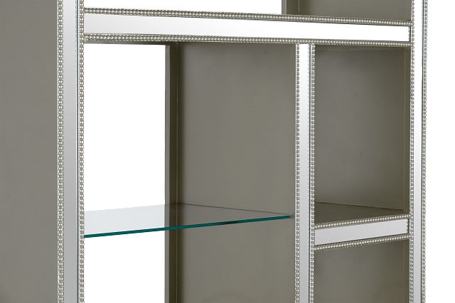 Hilary Silver Mirrored Etagere