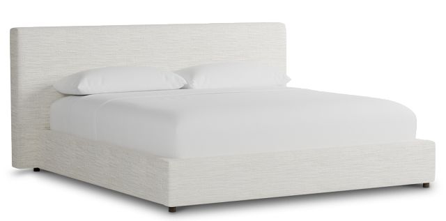 Grayton Maguire Ivory 44" Upholstered Platform Bed
