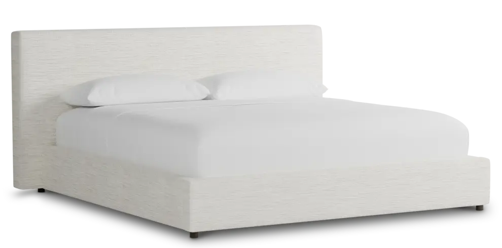 Grayton Maguire Ivory 44" Upholstered Platform Bed Grayton Maguire Ivory 44" Upholstered Platform Bed