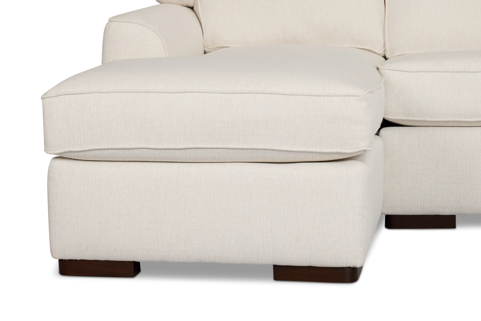 Sinclair Light Beige Fabric Left Chaise Innerspring Sleeper Sectional