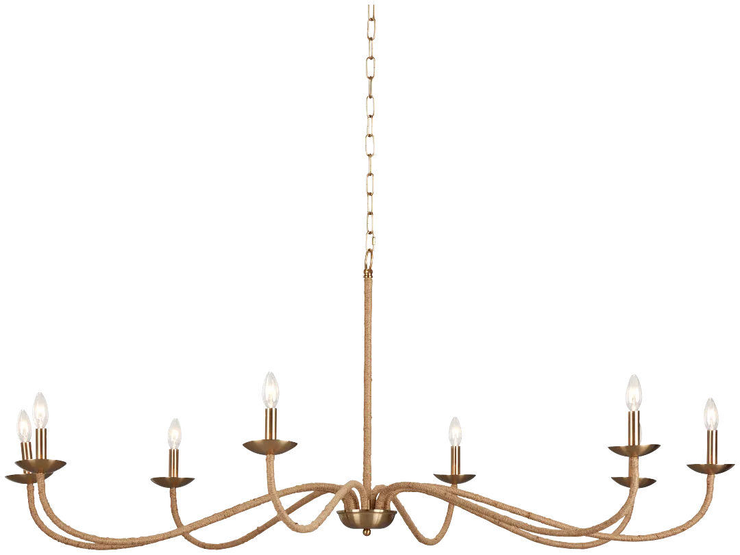 Granita Gold Jute Chandelier